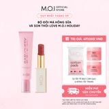  Bộ Đôi Má Hồng Sữa Và Son Thỏi Love M.O.I Holiday Phiên Bản Mùa Lễ Hội 