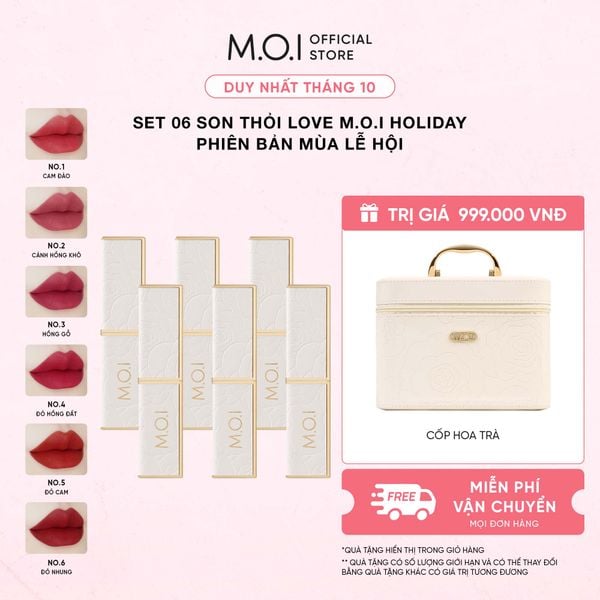 Bộ 6 Son Thỏi Love M.O.I Holiday Phiên Bản Mùa Lễ Hội