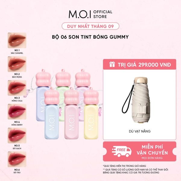 Bộ 6 Son Tint Bóng Gummy