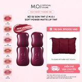  Set 2 son Tint Lì M.O.I Soft Power Matte Lip Tint 