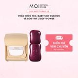  Phấn Nước M.O.I Baby Skin Cushion Và Son Tint Lì Soft Power 