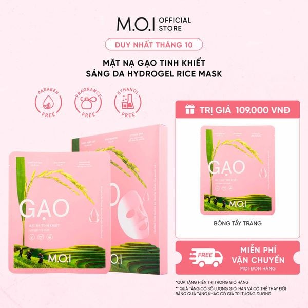 Mặt Nạ Gạo Tinh Khiết Sáng Da Hydrogel Rice Mask