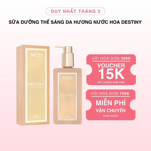 Sữa Dưỡng Thể Sáng Da Hương Nước Hoa Destiny 250ml
