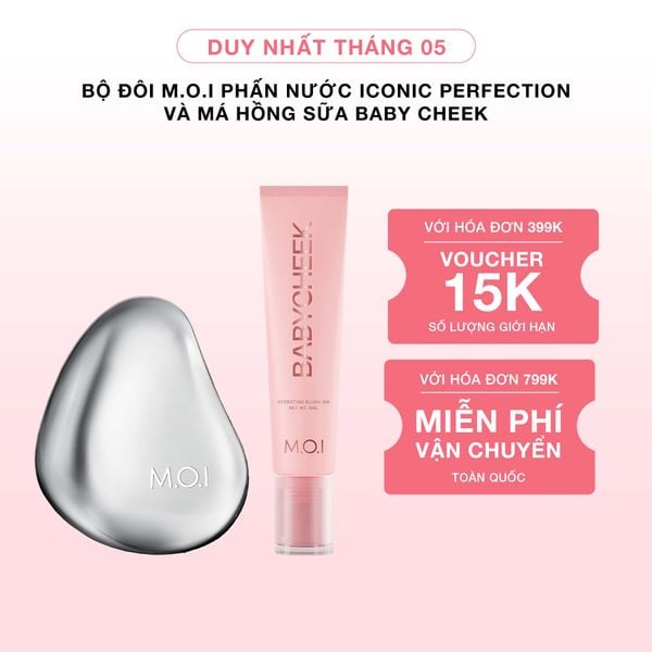 Bộ Đôi M.O.I Phấn Nước Iconic Perfection Và Má Hồng Sữa Baby Cheek