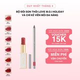  Bộ Đôi Son Thỏi Love M.O.I Holiday Phiên Bản Mùa Lễ Hội Và Chì Kẻ Viền Môi Đa Năng [HSD: 08.2026] 
