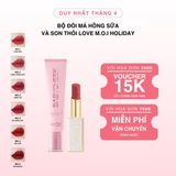 Bộ Đôi Má Hồng Sữa Và Son Thỏi Love M.O.I Holiday Phiên Bản Mùa Lễ Hội 