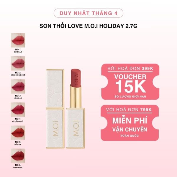 Son Thỏi Love M.O.I Holiday Phiên Bản Mùa Lễ Hội 2.7g