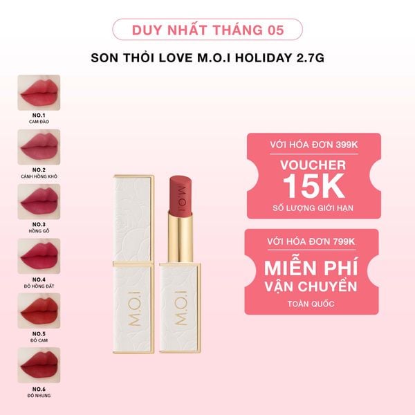 Son Thỏi Love M.O.I Holiday Phiên Bản Mùa Lễ Hội 2.7g
