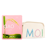  Bộ Đôi Miếng Lẻ Mặt Nạ Gạo Và Túi Da Đựng Mỹ Phẩm [Quà Tặng] 