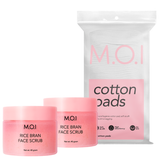  Bộ Quà Tặng 02 Tẩy Tế Bào Chết Cám Gạo & Bông Tẩy Trang [Quà Tặng] 