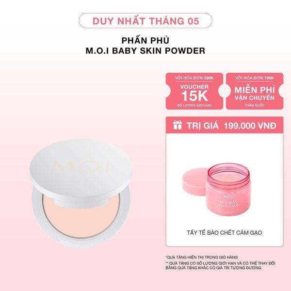 Phấn Phủ M.O.I Baby Skin Powder