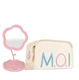  Bộ Đôi Gương Pink Chic Và Túi Da Đựng Mỹ Phẩm [Quà Tặng] 