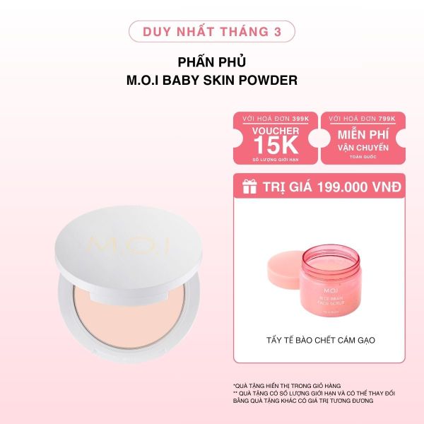 Phấn Phủ M.O.I Baby Skin Powder