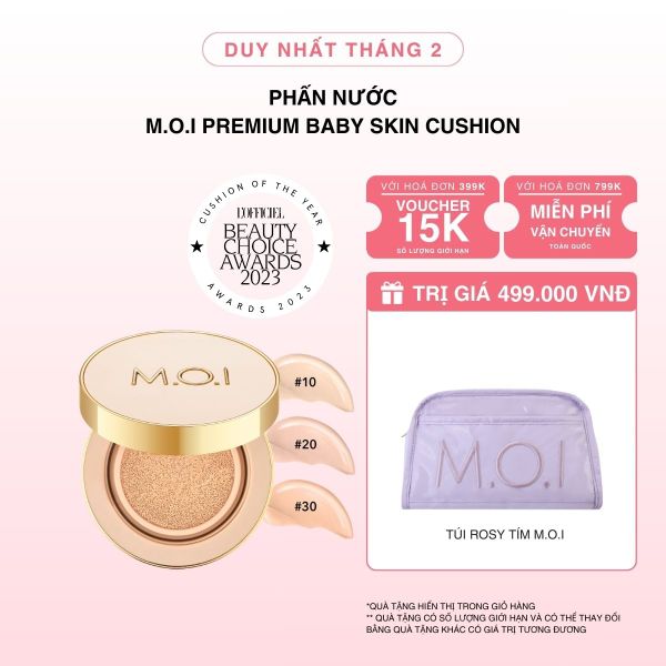 Phấn Nước M.O.I Premium Baby Skin Cushion