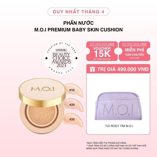 Phấn Nước M.O.I Premium Baby Skin Cushion