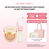  Bộ Đôi Phấn Nước Premium M.O.I Baby Skin Cushion Và Son Tint Bóng Gummy 