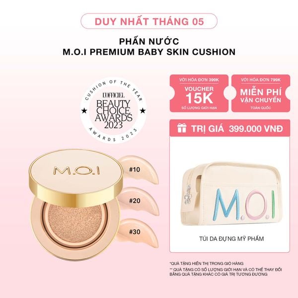 Phấn Nước M.O.I Premium Baby Skin Cushion