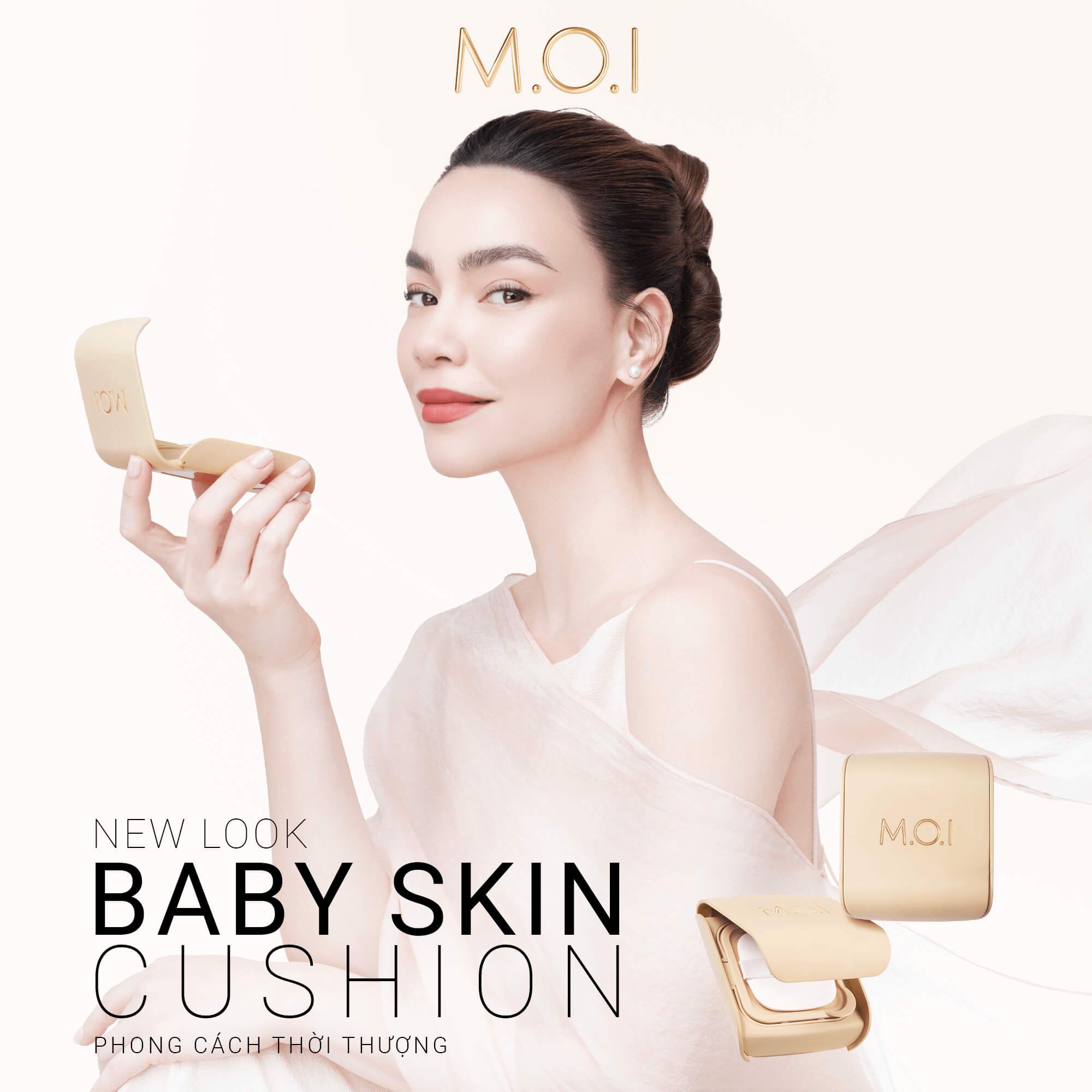  [GIẢM 50K] Bộ Đôi M.O.I Phấn Nước Baby Skin Cushion Và Phấn Phủ Baby Skin Powder 