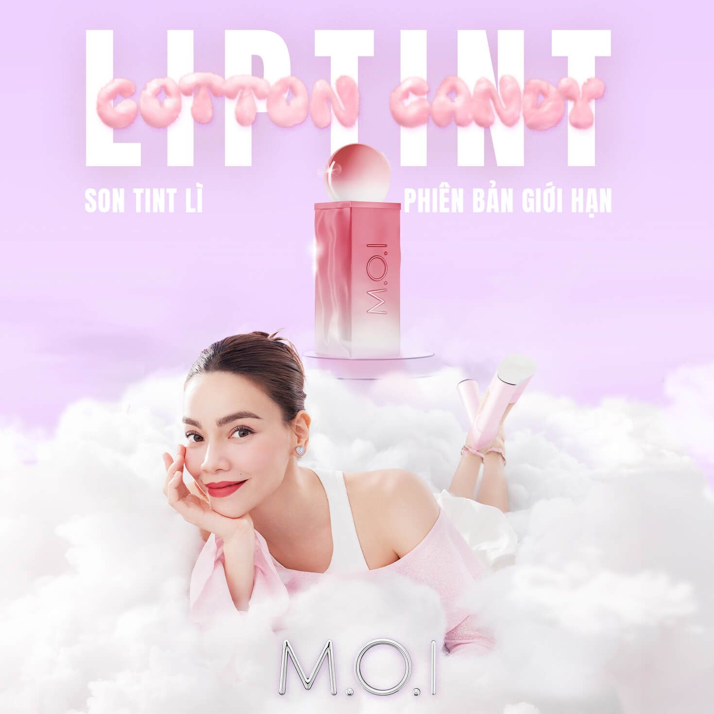  Bộ Đôi Kem Chống Nắng Nâng Tông Và Son Tint Lì Cotton Candy 