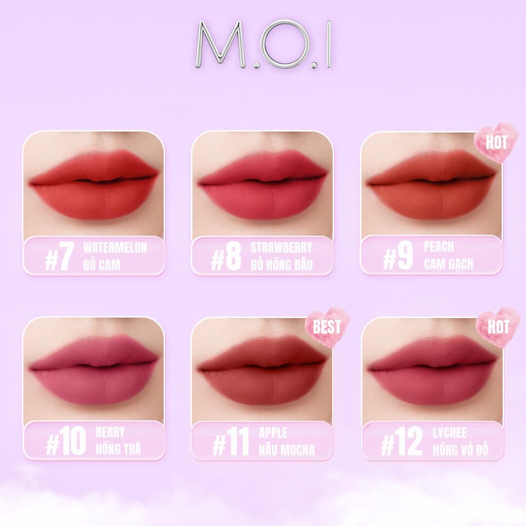  Bộ Đôi Má Hồng Sữa Và Son Tint Lì Cotton Candy 