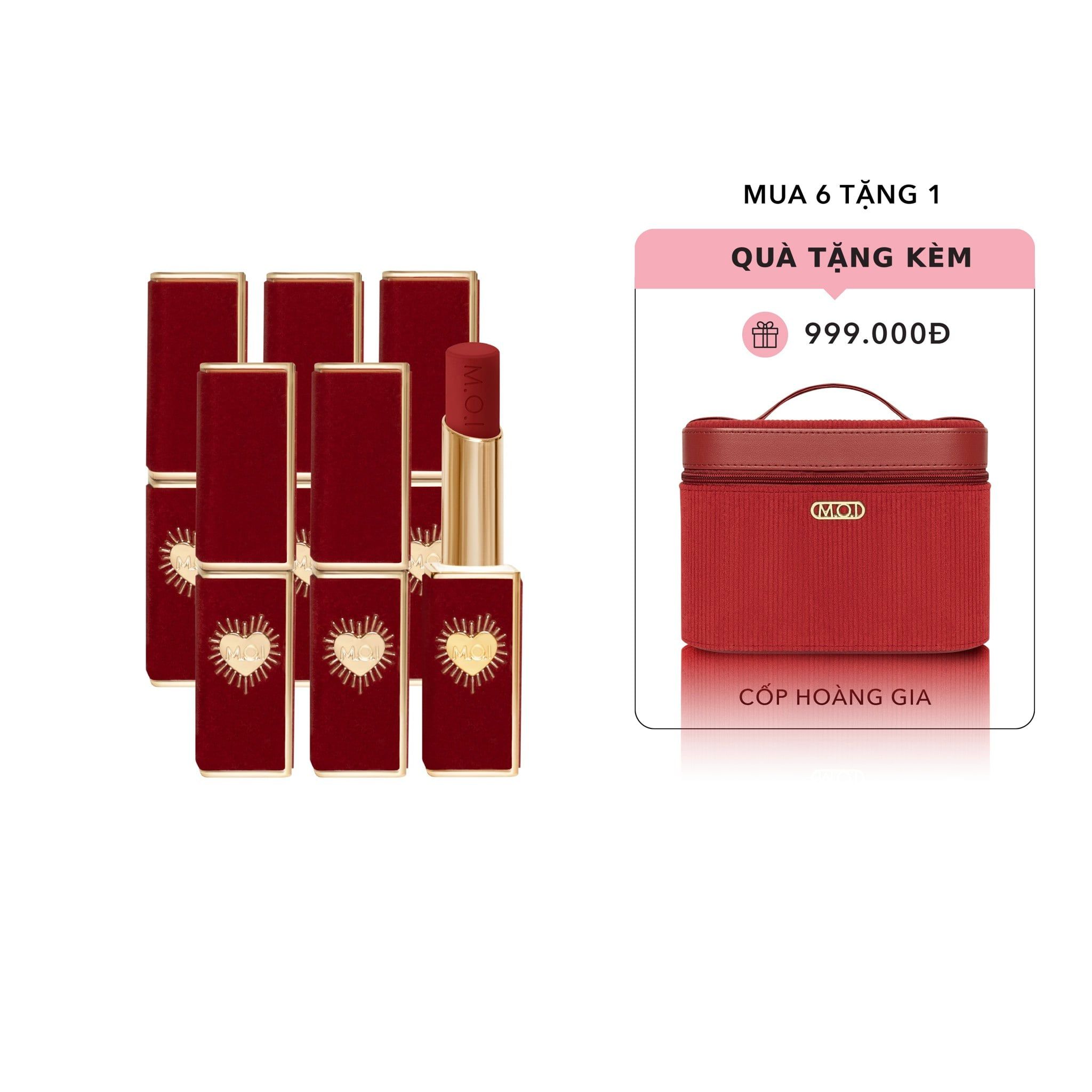  Mua 6 Son Thỏi Cao Cấp Queen Of Rose Phiên Bản Giới Hạn Tặng Kèm Cốp Hoàng Gia 