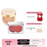  Bộ Đôi Phấn Nước M.O.I Premium Baby Skin Cushion Và Má Hồng Kem 2 Màu 