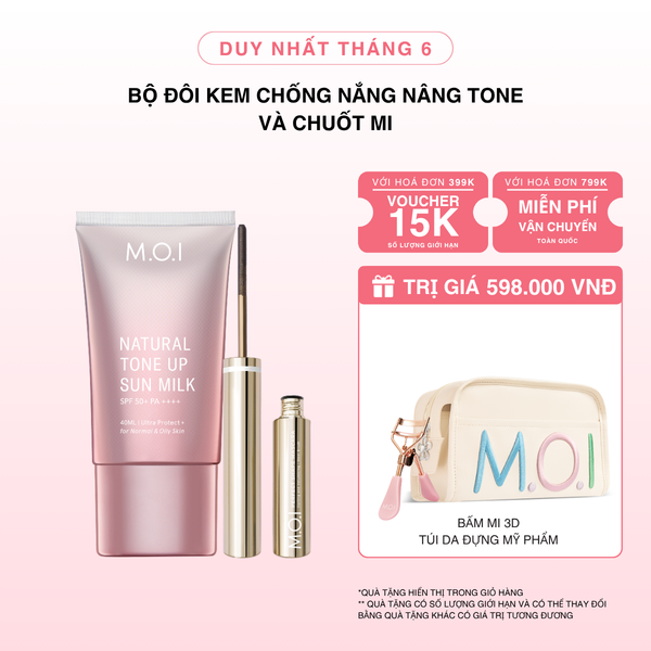 Bộ Đôi Kem Chống Nắng Nâng Tông Tự Nhiên Và Chuốt Mi