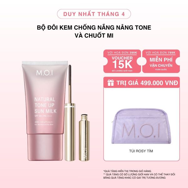 Bộ Đôi Kem Chống Nắng Nâng Tông Tự Nhiên Và Chuốt Mi