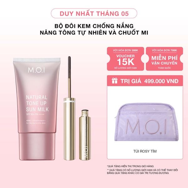 Bộ Đôi Kem Chống Nắng Nâng Tông Tự Nhiên Và Chuốt Mi