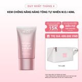  Kem Chống Nắng Nâng Tông Tự Nhiên M.O.I 40ml 