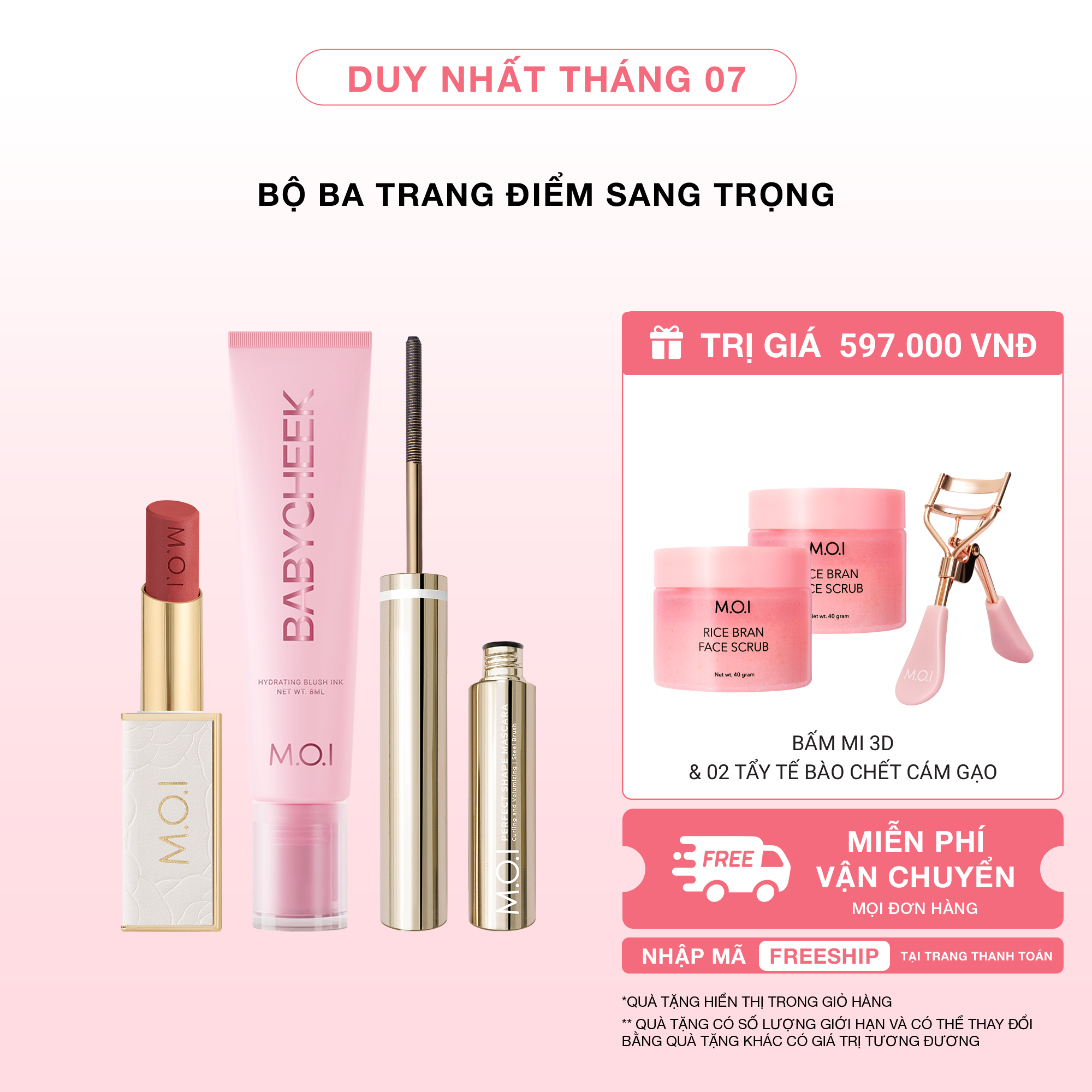 Bộ Ba Trang Điểm Sang Trọng
