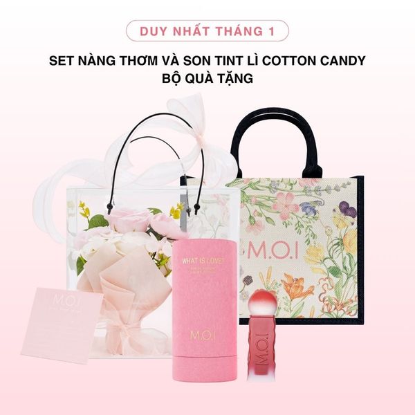 Set Nàng Thơm Và Son Tint Lì Cotton Candy
