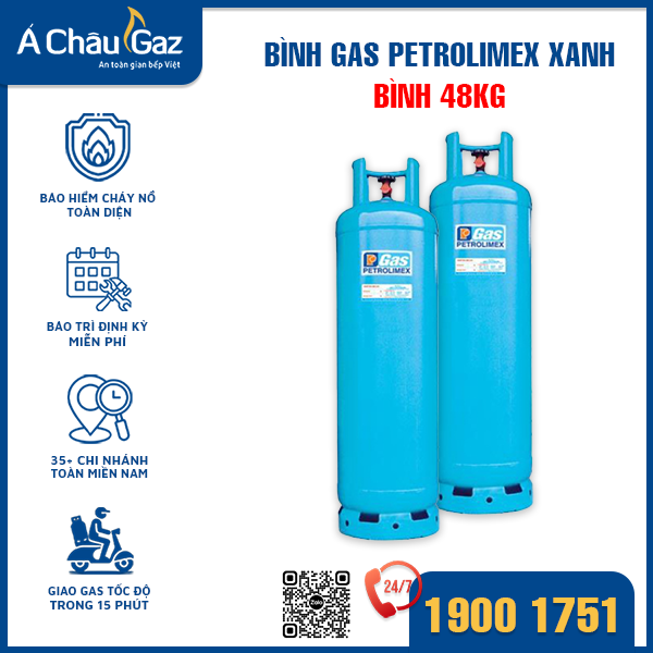 Gas Petrolimex Xanh 48 Kg