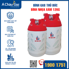 Gas Thủ Đức Xám (bình nhựa) 12 Kg