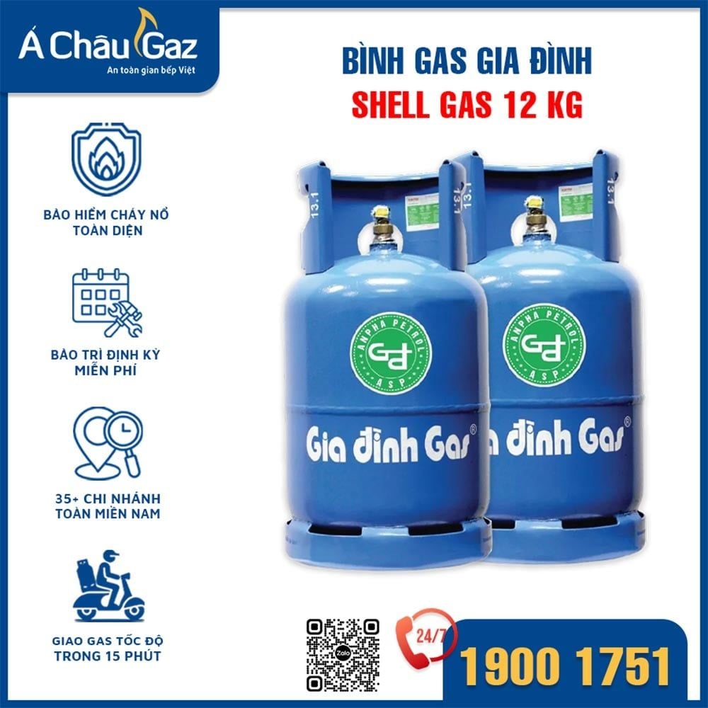 Gas Gia Đình Shell 12 Kg