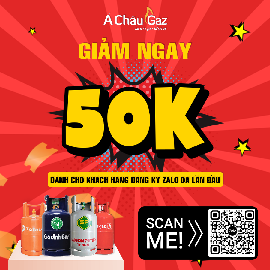 Bình Gas 12Kg Giảm 50.000 chỉ còn