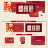  Hộp Quà Xuân May Mắn (Trà Lài - Xoài Sấy Dẻo - Hạt Điều) 