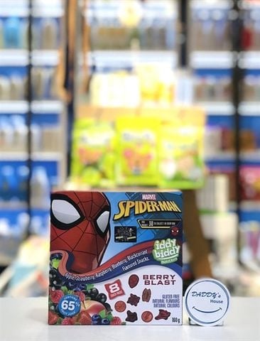 Kẹo dẻo trái cây Spider-man Iddy biddy (160g)