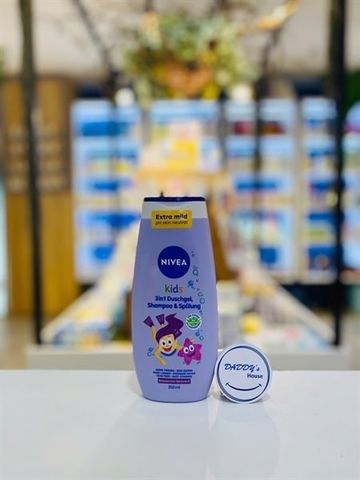 Dầu gội, xả & sữa tắm 3in1 Nivea Kids hương quả mọng - NĐ (250ml)