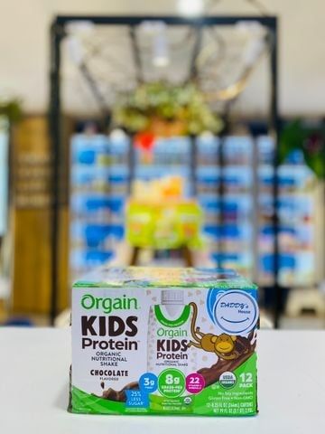 Sữa hữu cơ Orgain Kids Protein vị Chocolate (244ml x 12 hộp)