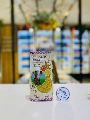 Mì nui ăn dặm hữu cơ hình chữ cái Bio Junior 8th (200g)