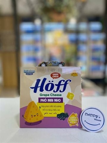 Phô mai tươi Hoff vị nho 12th (4 hộp x 55g)