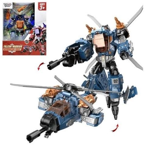 Đồ chơi Robot biến hình máy bay trực thăng Vecto - Màu xanh (3 tuổi)