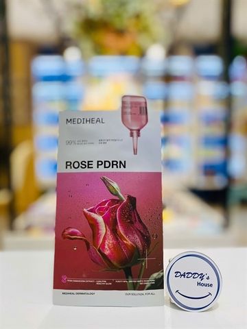 Mặt nạ dưỡng ẩm, se khít lỗ chân lông Mediheal Rose PDRN - NĐ (1 miếng)