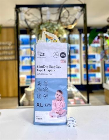 Tã dán ban ngày Applecrumby size XL34+6 (11 - 16kg)