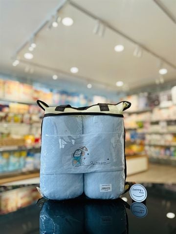 Bộ Gối Chặn Chất Liệu Bamboo Goodmama (xanh dương)