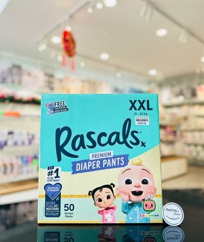 Tã quần Rascal Cocomelon Diaper Pants XXL 50 miếng (15-20kg)