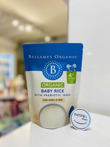 Bột gạo hữu cơ Bellamy's Organic Prebiotic Gos - 4 tháng - NĐ (125g)