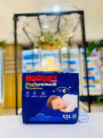 Tã quần Huggies Nature Made Overnite size XXL 26 miếng (>15kg)