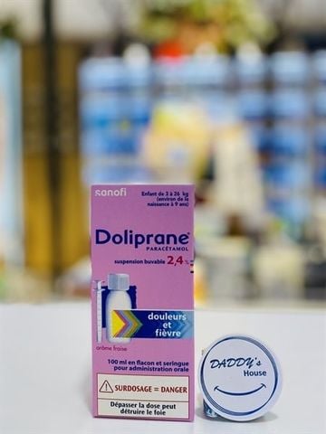 Si rô giảm đau & hạ sốt có chứa Paracetamol Doliprane - NĐ (100ml)